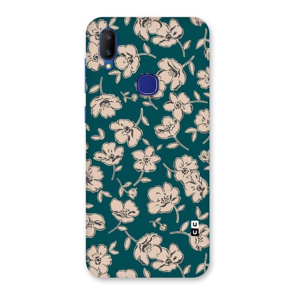 Beauty Green Bloom Back Case for Vivo V11