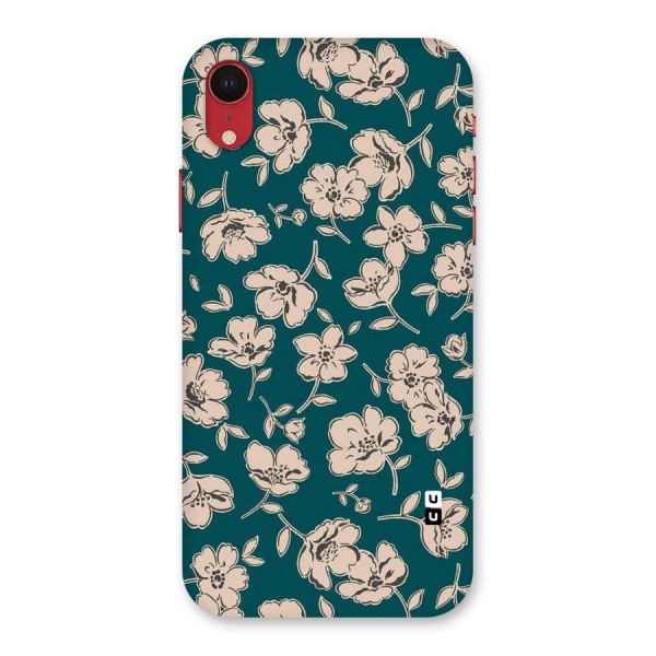 Beauty Green Bloom Back Case for iPhone XR