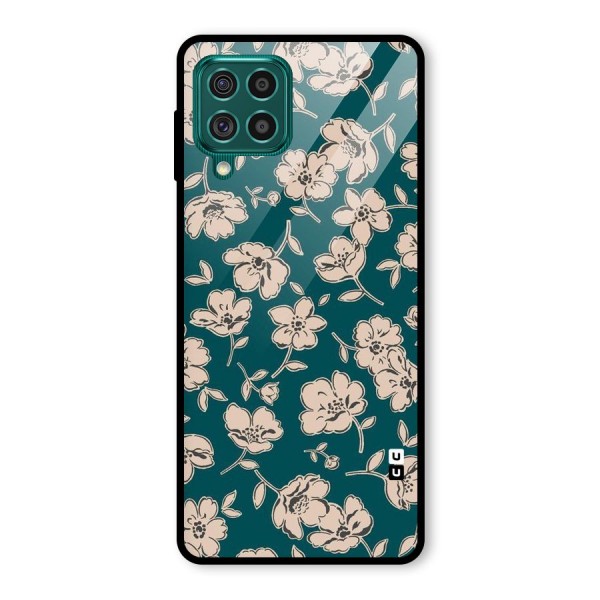 Beauty Green Bloom Glass Back Case for Galaxy F62