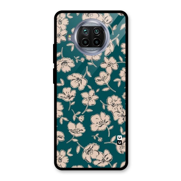 Beauty Green Bloom Glass Back Case for Mi 10i