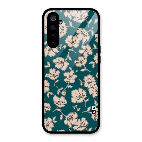 Beauty Green Bloom Glass Back Case for Realme 6