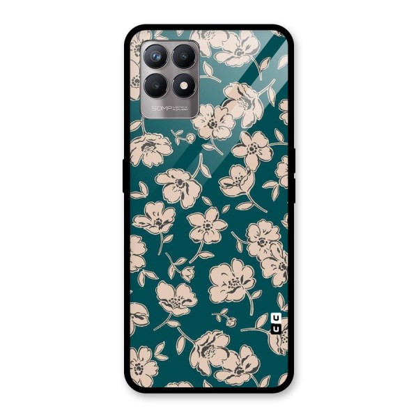 Beauty Green Bloom Glass Back Case for Realme 8i