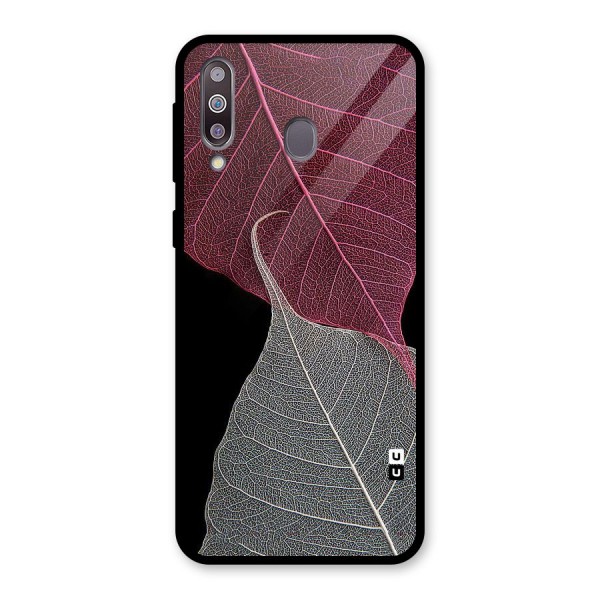 Beauty Leaf Glass Back Case for Galaxy M30