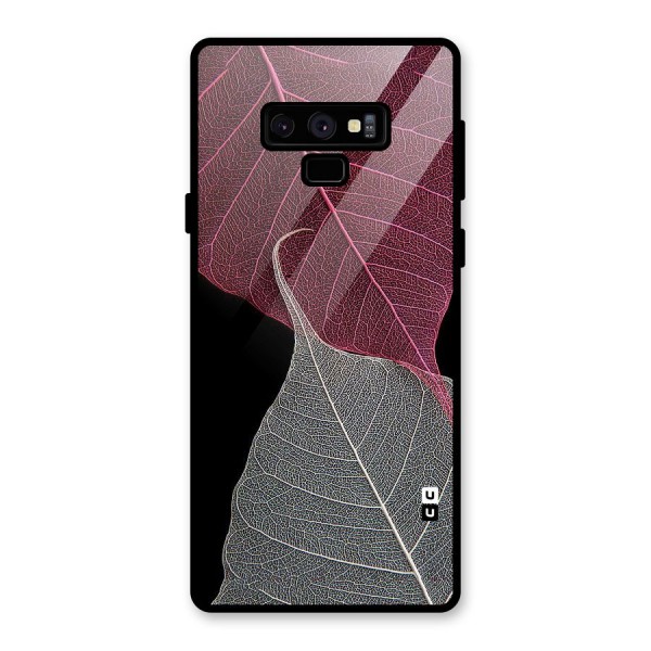 Beauty Leaf Glass Back Case for Galaxy Note 9