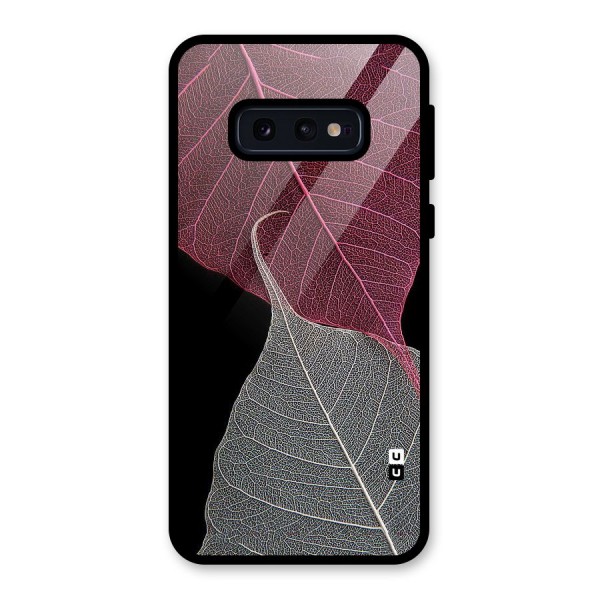 Beauty Leaf Glass Back Case for Galaxy S10e