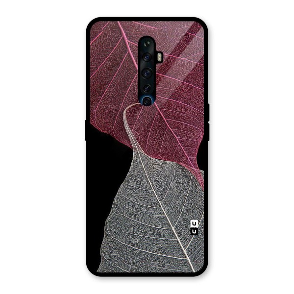 Beauty Leaf Glass Back Case for Oppo Reno2 Z