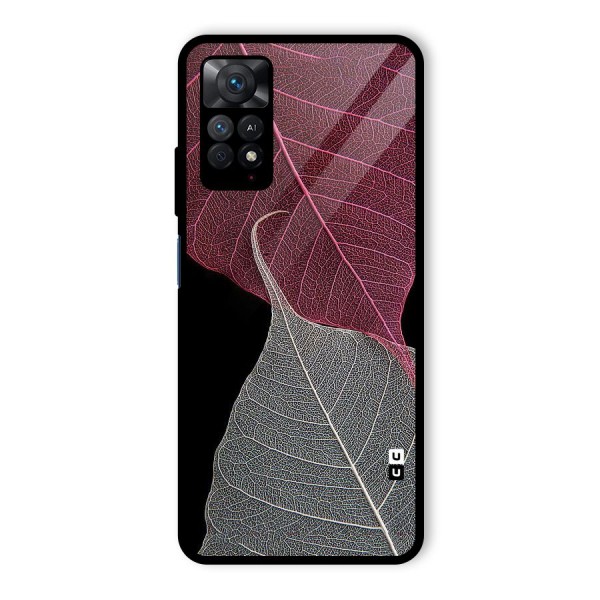 Beauty Leaf Glass Back Case for Redmi Note 11 Pro