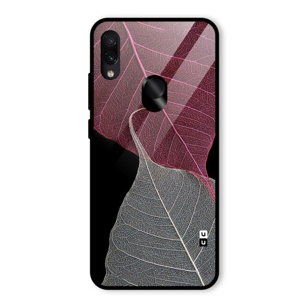 Beauty Leaf Glass Back Case for Redmi Note 7