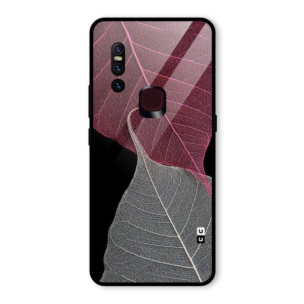 Beauty Leaf Glass Back Case for Vivo V15