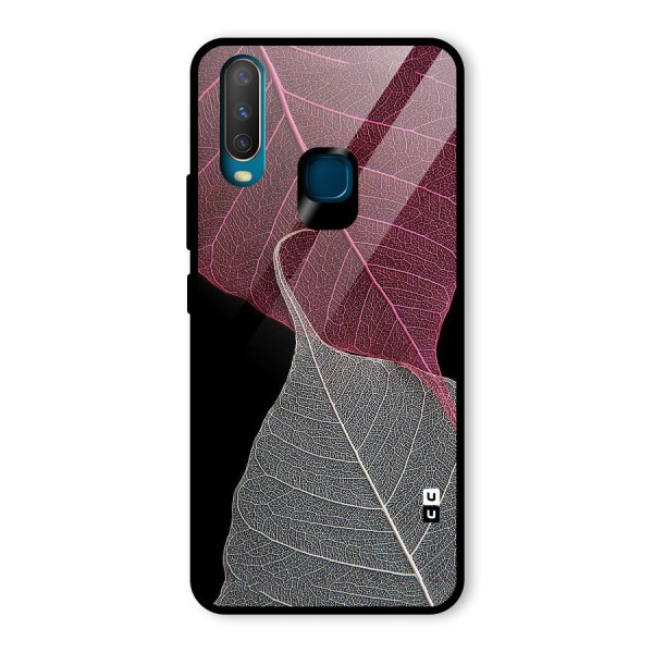 Beauty Leaf Glass Back Case for Vivo Y12