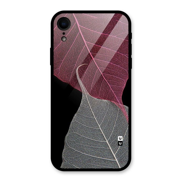 Beauty Leaf Glass Back Case for XR