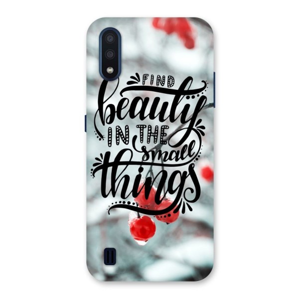 Beauty in Small Things Back Case for Galaxy M01