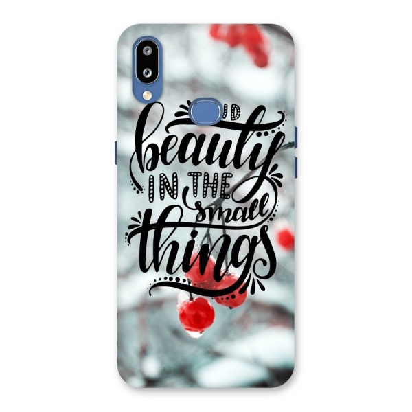 Beauty in Small Things Back Case for Galaxy M01s