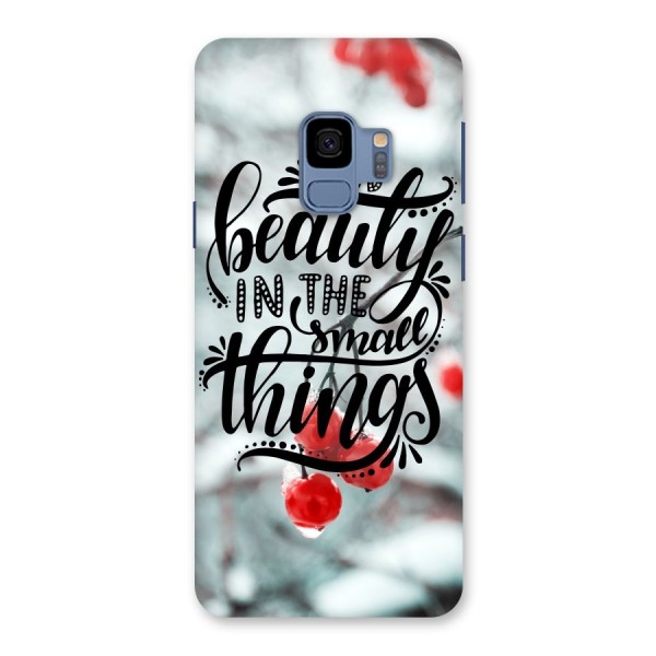 Beauty in Small Things Back Case for Galaxy S9