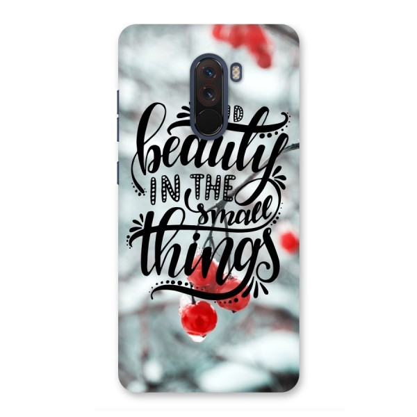 Beauty in Small Things Back Case for Poco F1