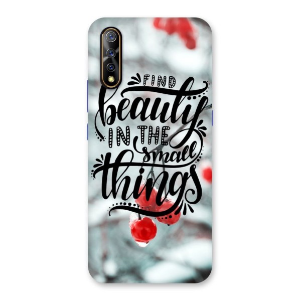 Beauty in Small Things Back Case for Vivo S1