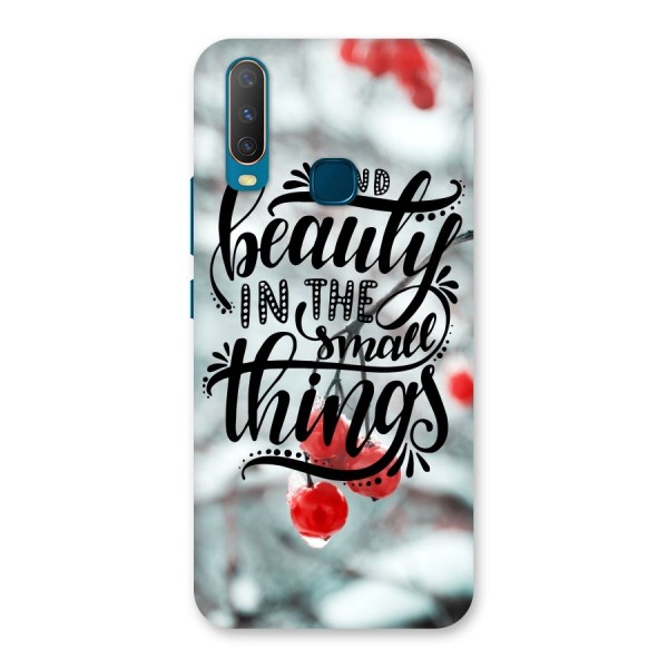 Beauty in Small Things Back Case for Vivo U10