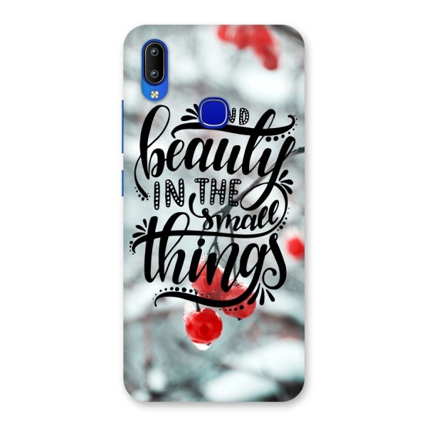 Beauty in Small Things Back Case for Vivo Y91