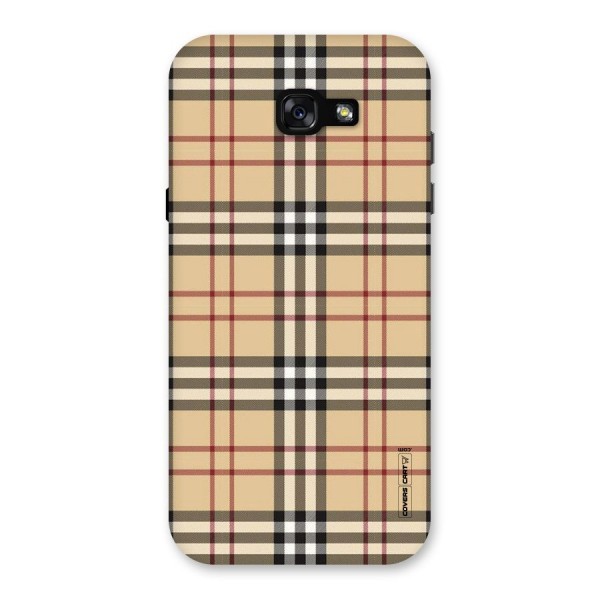 Beige Check Back Case for Galaxy A7 (2017)