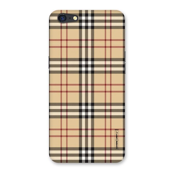 Beige Check Back Case for Oppo A71