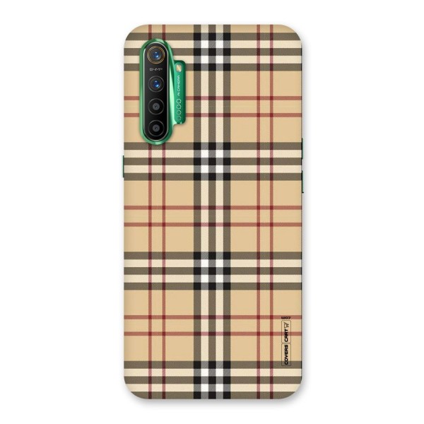 Beige Check Back Case for Realme X2