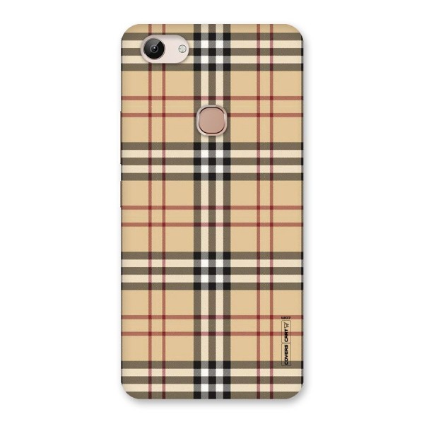 Beige Check Back Case for Vivo Y83