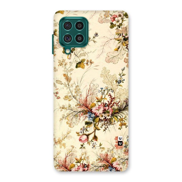 Beige Floral Back Case for Galaxy F62