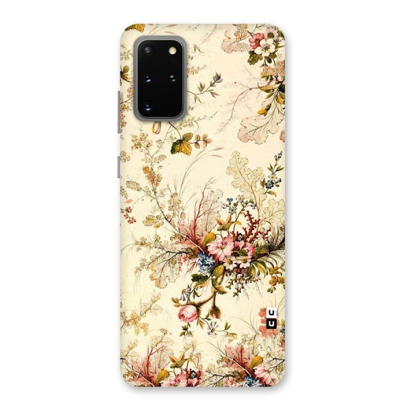 Beige Floral Back Case for Galaxy S20 Plus