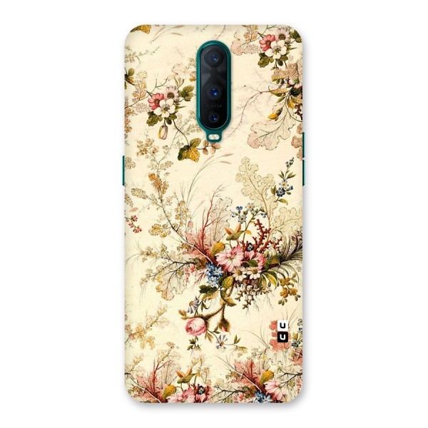 Beige Floral Back Case for Oppo R17 Pro