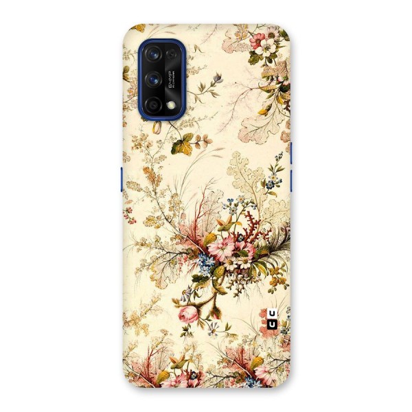 Beige Floral Back Case for Realme 7 Pro