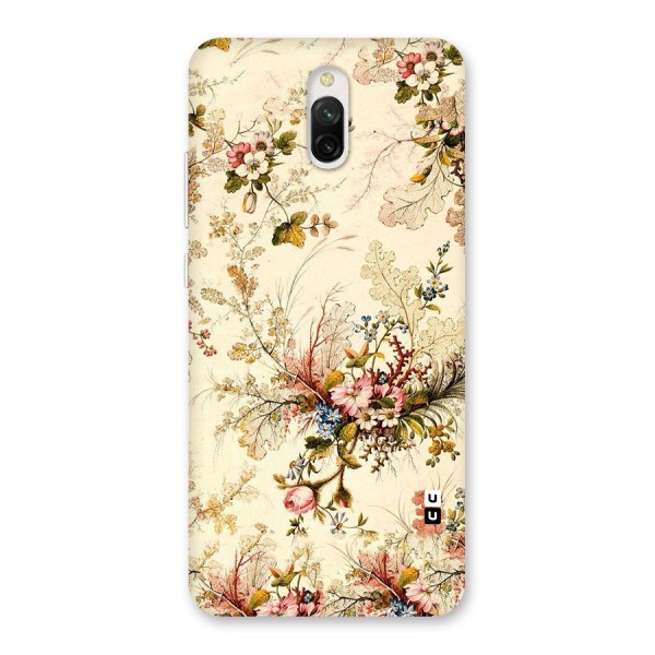 Beige Floral Back Case for Redmi 8A Dual