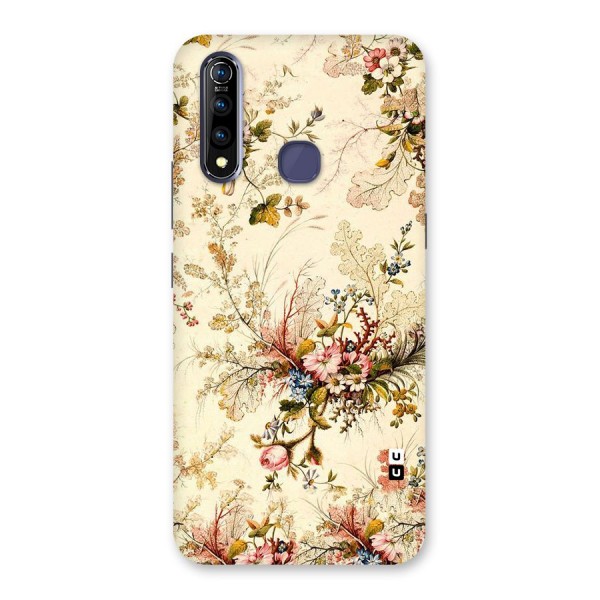 Beige Floral Back Case for Vivo Z1 Pro