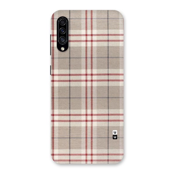 Beige Red Check Back Case for Galaxy A30s