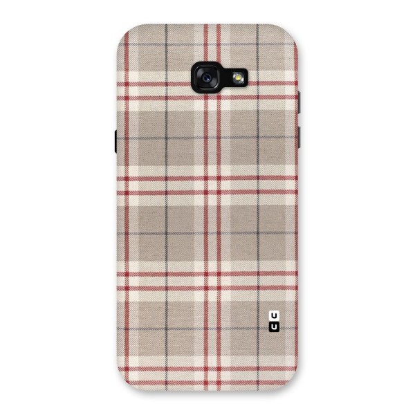 Beige Red Check Back Case for Galaxy A7 (2017)