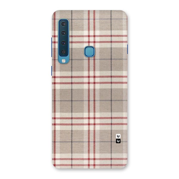 Beige Red Check Back Case for Galaxy A9 (2018)