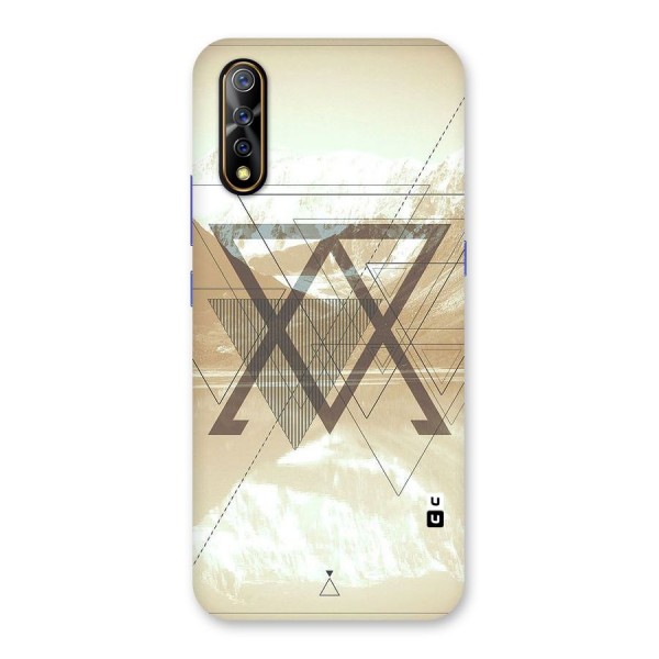 Beige View Back Case for Vivo S1