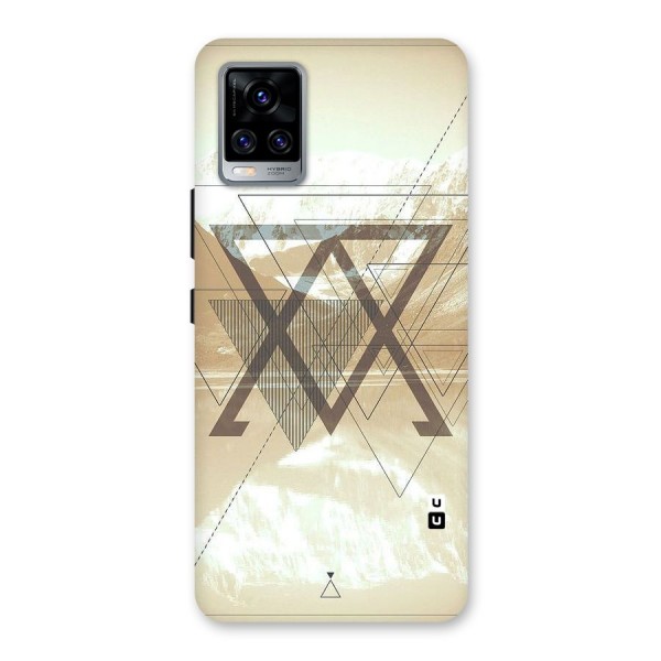 Beige View Back Case for Vivo V20 Pro