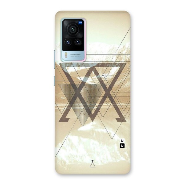 Beige View Back Case for Vivo X60 Pro