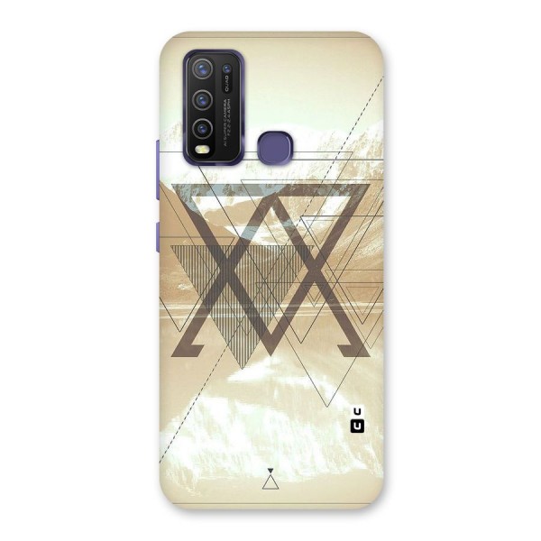 Beige View Back Case for Vivo Y30