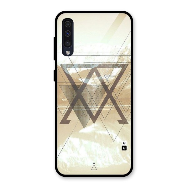 Beige View Glass Back Case for Galaxy A50s