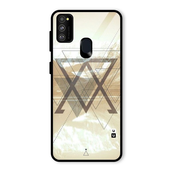 Beige View Glass Back Case for Galaxy M21