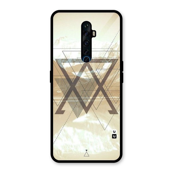 Beige View Glass Back Case for Oppo Reno2 Z