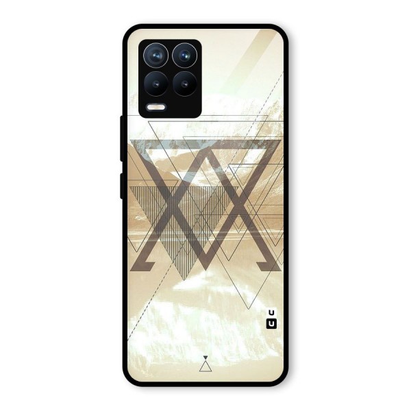 Beige View Glass Back Case for Realme 8 Pro