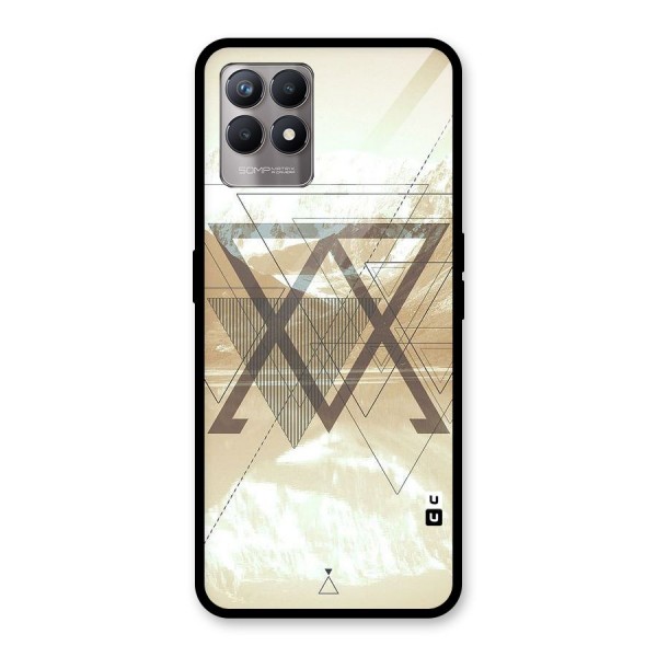 Beige View Glass Back Case for Realme 8i