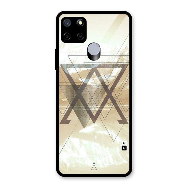 Beige View Glass Back Case for Realme C15