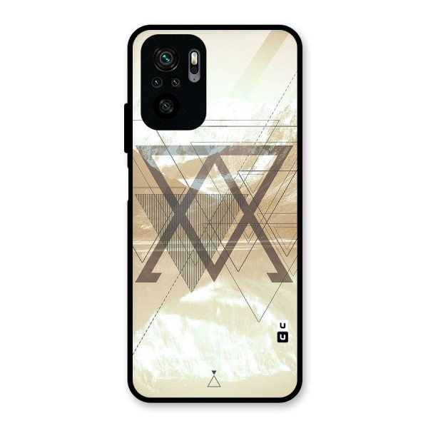 Beige View Glass Back Case for Redmi Note 10