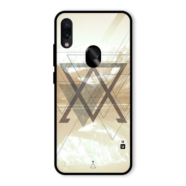 Beige View Glass Back Case for Redmi Note 7S