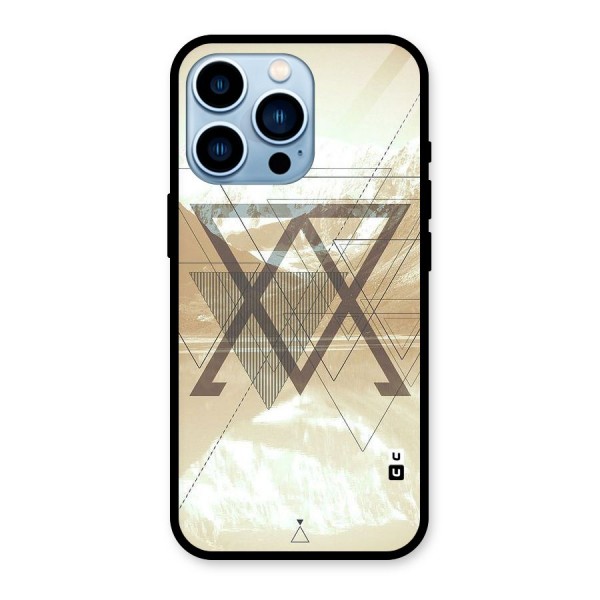 Beige View Glass Back Case for iPhone 13 Pro