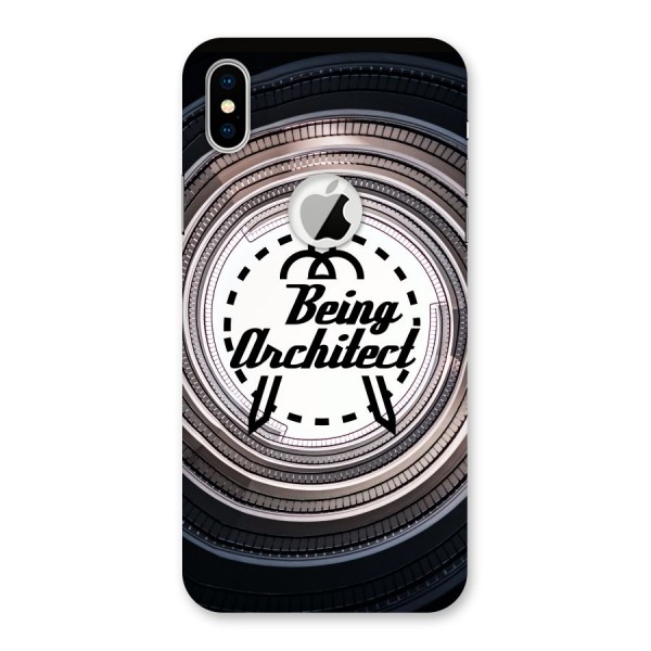 Being Architect Back Case for iPhone XS Logo Cut