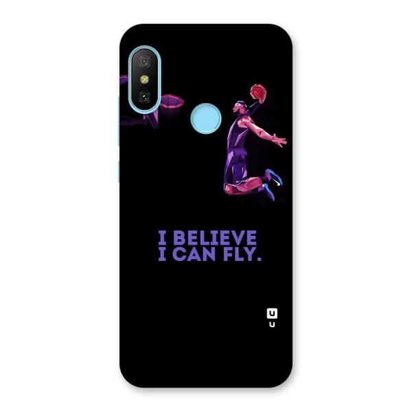 Believe And Fly Back Case for Redmi 6 Pro